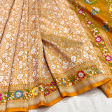 Pure katan silk handwoven Banarasi saree