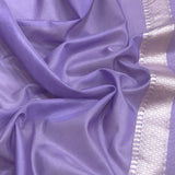Pure Kora handwoven Banarasi saree