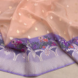 Pure Kora handwoven Banarasi saree