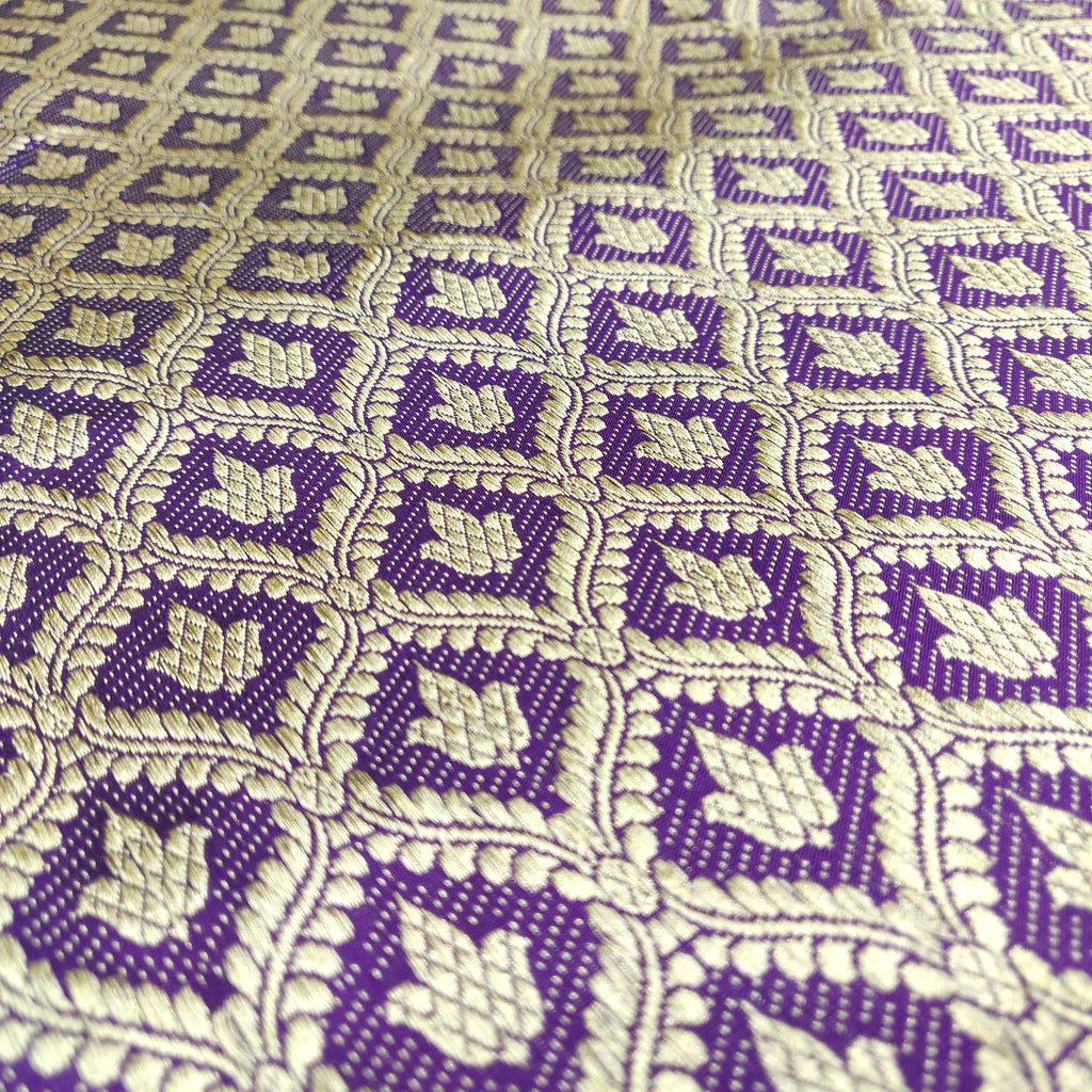 Purple Color Banarasi Katan Silk Lehenga