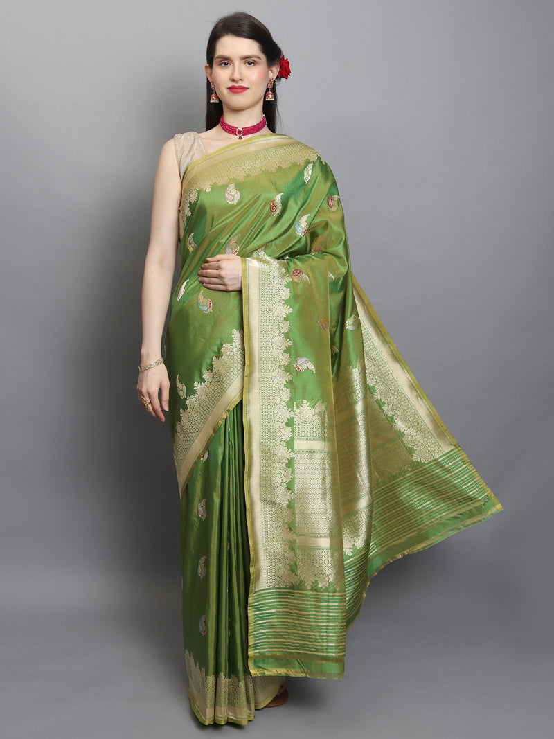 Shop Tussar Banarasi Saree | Benarasi Tussar Silk Saree | Mitan Ghosh