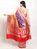 Red Color Pure Katan Silk Handwoven Banarasi Rangkat Saree