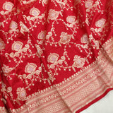 Red Colour Katan Silk Handwoven Banarasi Saree