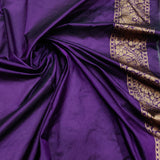 Purple Color Pure Katan Silk Handwoven Banarasi Saree