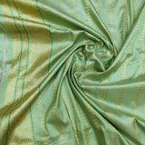 Powder Green Color Pure Katan Silk Banarasi Saree
