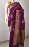 Pure tussar Silk Handwoven Banarasi Saree