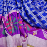 Royal Blue Colour Katan Silk Handwoven Banarasi Saree