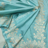 Sky Blue Color Katan Silk Handwoven Banarasi Saree