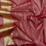 Dual Shade Pure Kora Silk Handwoven Banarasi Saree