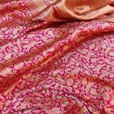 Pink Color Pure Katan Silk Handwoven Banarasi Saree