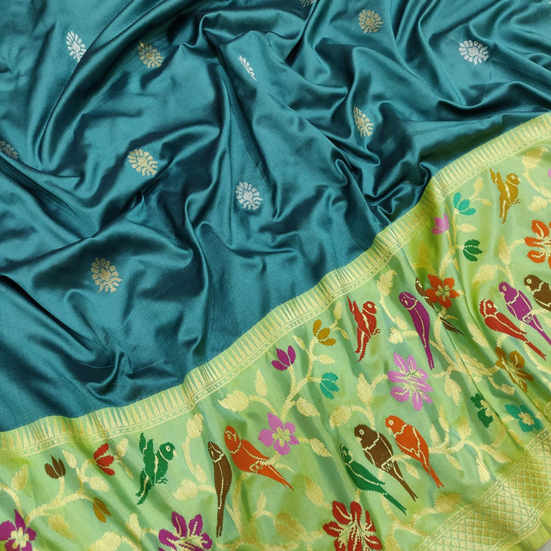 Pure Katan Silk Handwoven Banarasi Saree