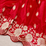 Red Color Katan Silk Handwoven Banarasi Saree