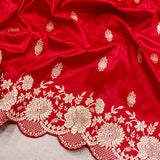 Red Color Katan Silk Handwoven Banarasi Saree