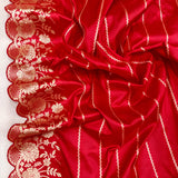 Red Color Katan Silk Handwoven Banarasi Saree