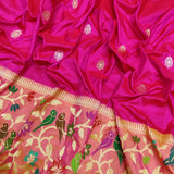 Pink Colour Pure Katan Silk Handwoven Banarasi Saree