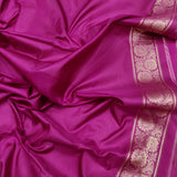 Magenta Color Katan Silk Handwoven Banarasi Saree