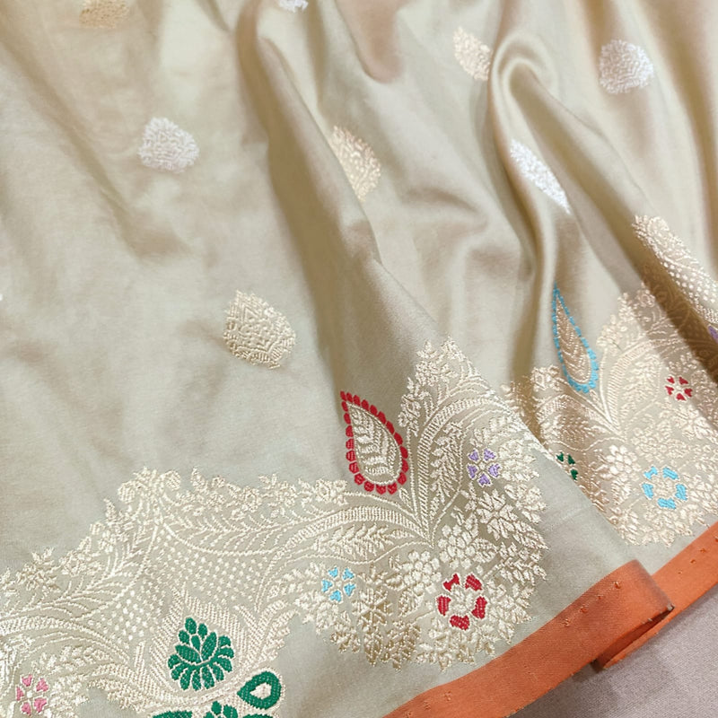 Pure Katan Silk Handwoven Banarasi Saree