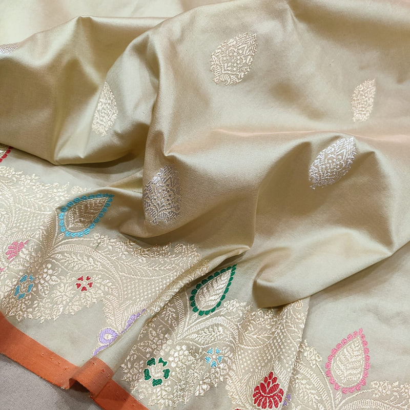 Pure Katan Silk Handwoven Banarasi Saree