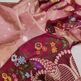 Pure Kora By Tissue Handwoven Banarasi Saree