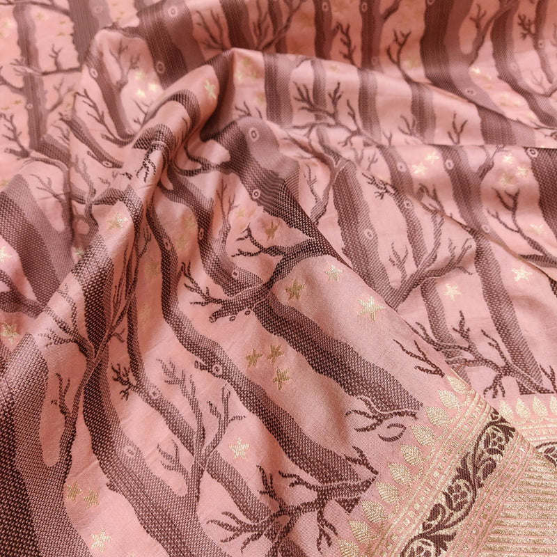 Pure Katan Silk Handwoven Banarasi Saree