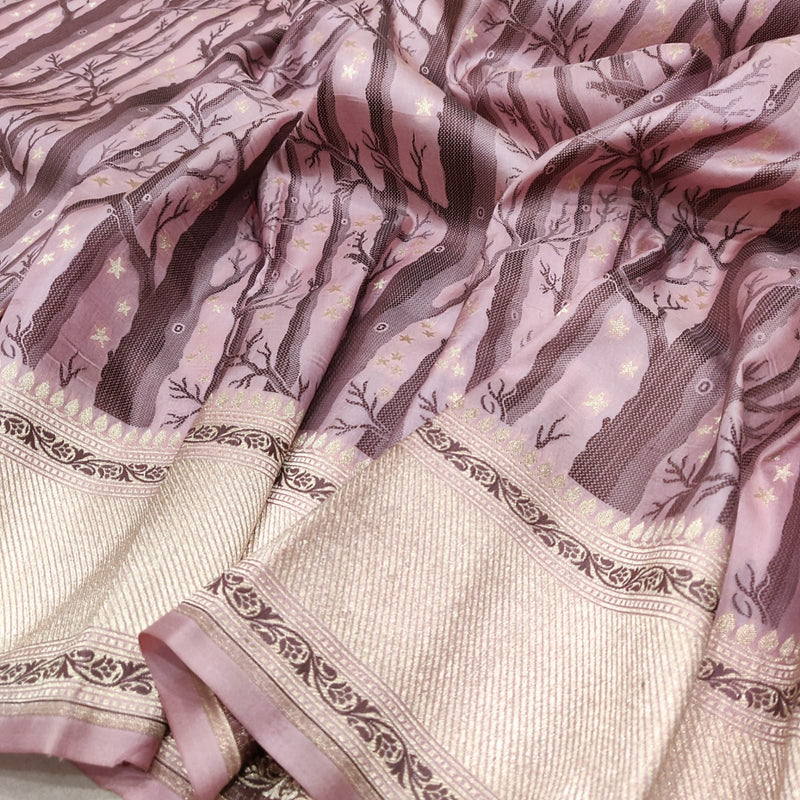 Pure Katan Silk Handwoven Banarasi Saree