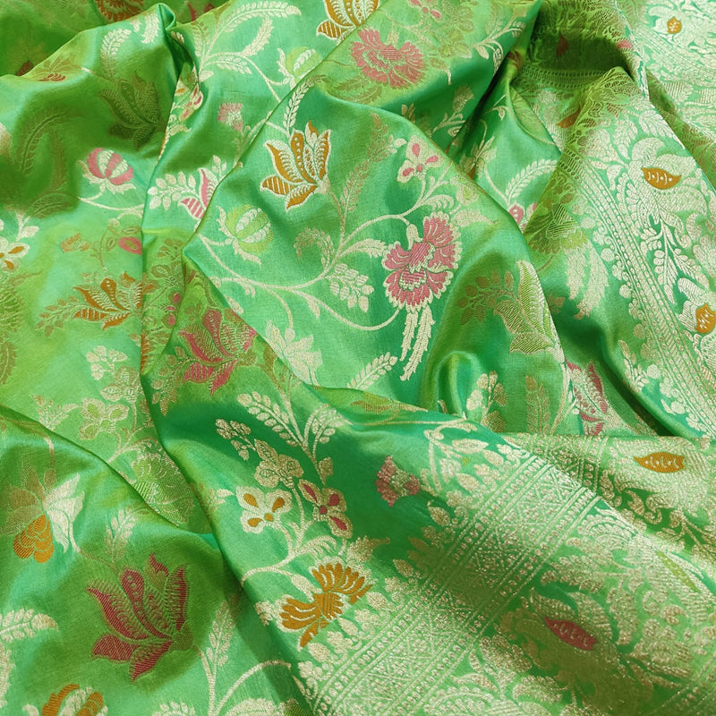 Pure Katan Silk Handwoven Banarasi Saree