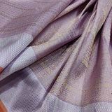 Lavender Color Pure Katan Silk Handwoven Banarasi Saree