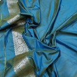 Dual Shade Pure Katan Silk Handwoven Banarasi Saree