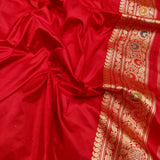 Multicolor Pure Katan Silk Handwoven Banarasi Saree
