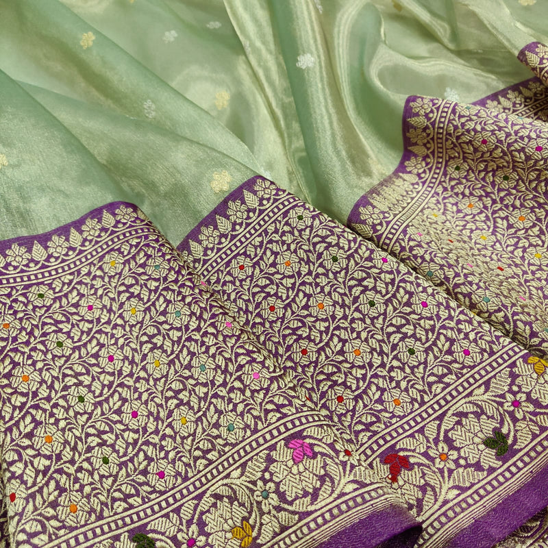 Pure Tissue Silk Handwoven Banarasi Saree