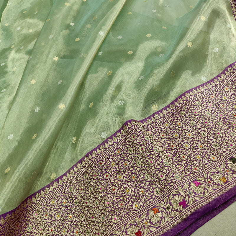 Pure Tissue Silk Handwoven Banarasi Saree
