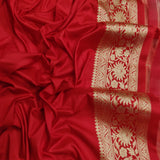 Lavender Colour Pure Katan Silk Handwoven Banarasi Saree