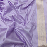 Lavender Color Pure Katan Silk Handwoven Banarasi Saree