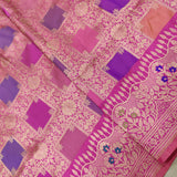 Multicolor Pure Katan Silk Handwoven Banarasi Saree