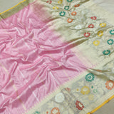 Light Pink Colour Pure Katan Silk Handwoven Banarasi Saree