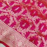 Pink Color Pure Katan Silk Handwoven Banarasi Saree