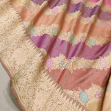 Pure Katan Silk By Tissue Handwoven Banarasi Saree