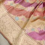 Pure Katan Silk By Tissue Handwoven Banarasi Saree