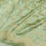 Pastel Green Colour Pure Katan Silk Handwoven Banarasi Saree
