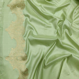 Pastel Green Colour Pure Katan Silk Handwoven Banarasi Saree