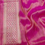 Pink Colour Pure Katan Silk Handwoven Banarasi Saree