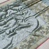 Pure Katan Silk Handwoven Tanchoi Banarasi Saree