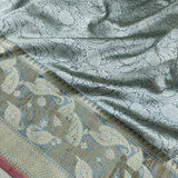 Pure Katan Silk Handwoven Tanchoi Banarasi Saree