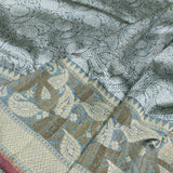 Pure Katan Silk Handwoven Tanchoi Banarasi Saree