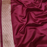 Peach Color Pure Kora Silk Handwoven Banarasi Saree