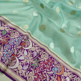 Pure Kora Silk Handwoven Banarasi Saree