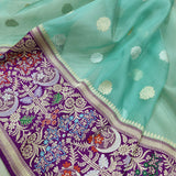 Pure Kora Silk Handwoven Banarasi Saree
