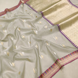 Pure Kora Silk Handwoven Banarasi Saree