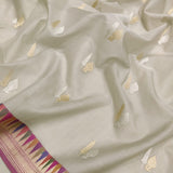 Pure Kora Silk Handwoven Banarasi Saree