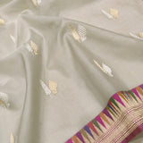 Pure Kora Silk Handwoven Banarasi Saree